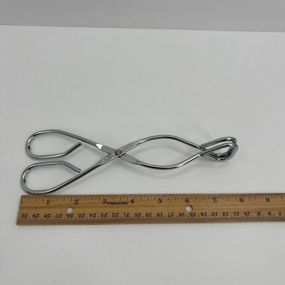 Vintage Ekco USA Hot Dog Tongs Kitchen Utensil BBQ Sausage Turner - Picture 10 of 10